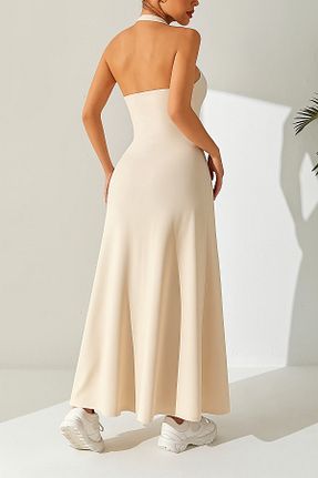 لباس بژ زنانه کرپ Deafox - کد 955469363