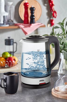 آب جوش و کتری مشکی 2000 W ve altı Sinbo - کد 936491684