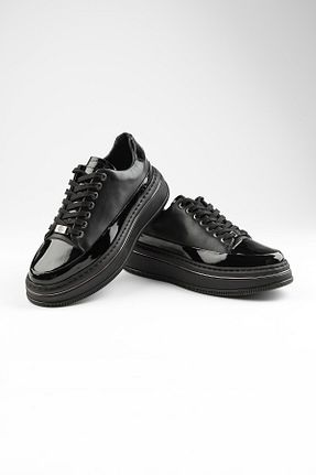 کفش اسنیکر مشکی مردانه چرم اصل ByItallanoshoes - کد 931068153