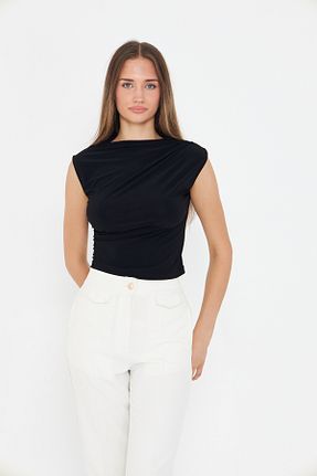 بلوز مشکی زنانه ساده let s shine - کد 955329549