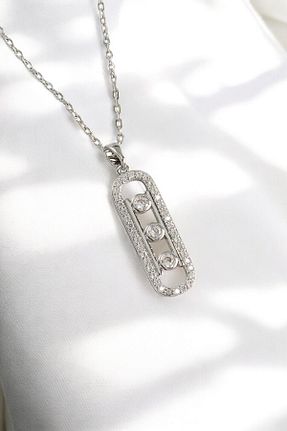 گردنبند استیل ( فولاد ) طوسی زنانه استیل ضد زنگ özgül takı ve tasarım - کد 896884252