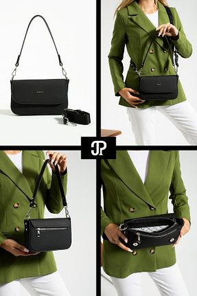 کیف دوشی مشکی زنانه Just Polo - کد 955564804