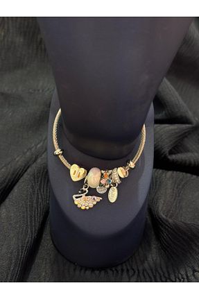 دستبند جواهر رنگی زنانه برنجی youngsem - کد 953783886