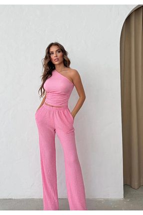 ست بالاتنه و پائین تنه صورتی زنانه بافت Elysira - کد 953966278