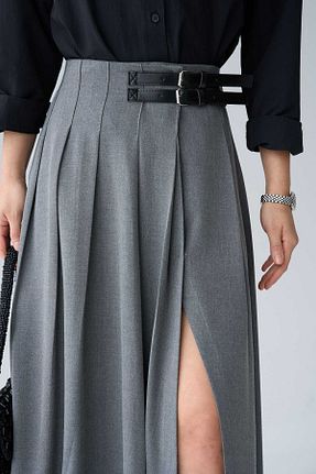 دامن طوسی زنانه ساده SAPHYR LUXEA - کد 954002627