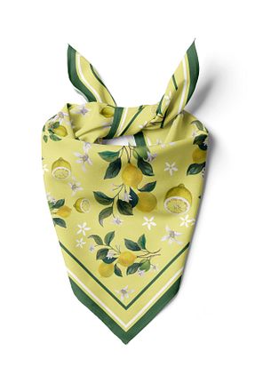 دستمال گردن رنگی زنانه پلی استر D scarf - کد 954109308