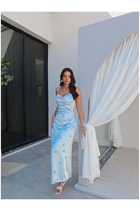 لباس آبی زنانه بافتنی ESRAHELVACI - کد 954113218