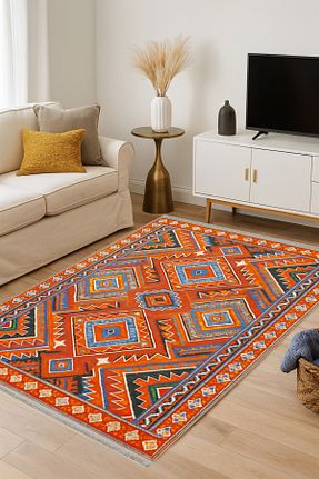 فرش رنگی قابل شستشو Rugs Modern Halı - کد 954350561
