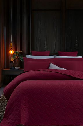 روتختی دونفره زرشکی پنبه ای İQON - کد 954553458