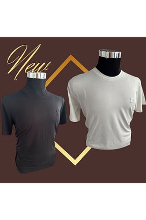تیشرت نباتی مردانه یقه دوچرخه VAD - کد 955262544
