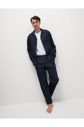 ست لباس راحتی سرمه ای مردانه طرح دار Marks & Spencer - کد 955273572