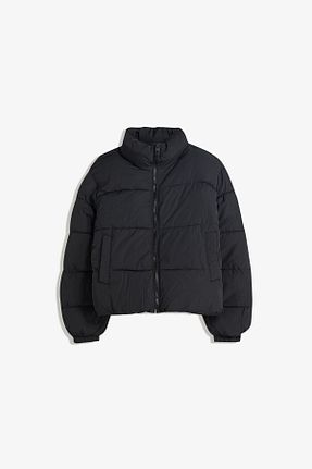 کاپشن مشکی زنانه رگولار Bershka - کد 955329104