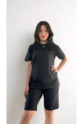 ست بالاتنه و پائین تنه مشکی زنانه بافتنی BELTICHA - کد 955373461