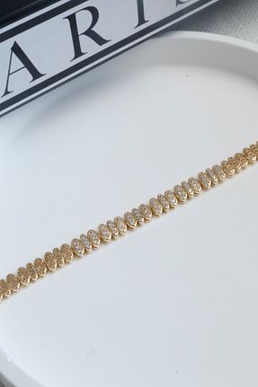 دستبند استیل (فولاد) طلائی استیل ضد زنگ DEMOKAN - کد 955437827