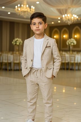 کت و شلوار بچه گانه یقه کتی Çelix Kids - کد 955963308