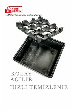 زیر سیگاری مشکی پلاستیک Aksesuar - کد 818633676