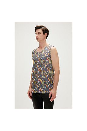 رکابی طوسی مردانه پارچه Bad Bear - کد 635171036