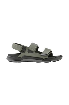 صندل خاکی مردانه پاشنه تخت Birkenstock - کد 936592346