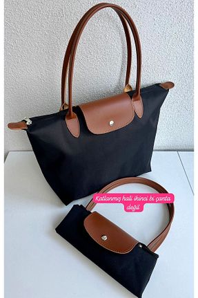 کیف دوشی مشکی زنانه پارچه ای Genel Markalar - کد 878394016