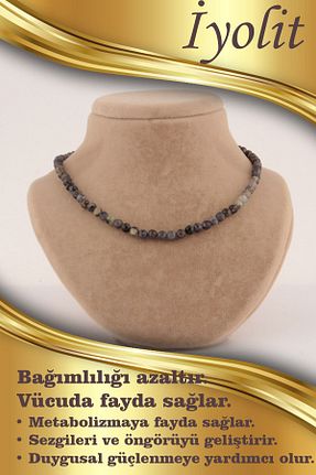 گردنبند جواهر سفید زنانه سنگ OSMANLI DEĞERLİ TAŞ - کد 298757261