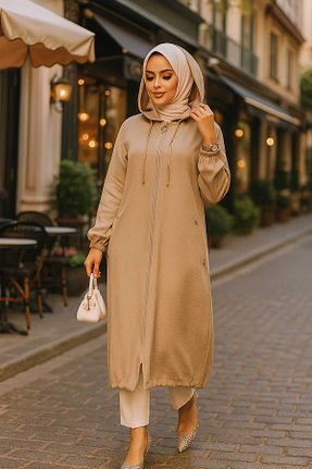 کلاه و ابایا بژ زنانه پلی استر Neva Style - کد 884319619