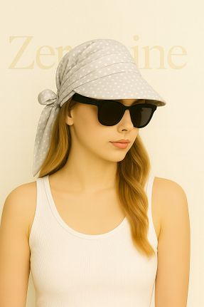 کلاه طوسی زنانه پنبه ای ZERAMİNE - کد 942135273