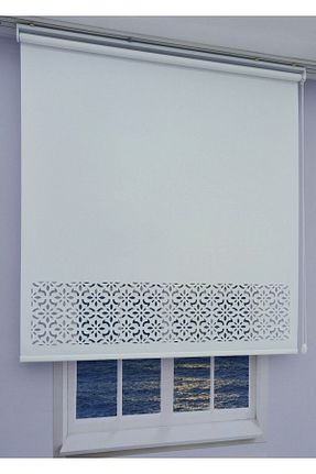 پرده کشوئی سفید کلاسیک Stor ESDEH - کد 309325142