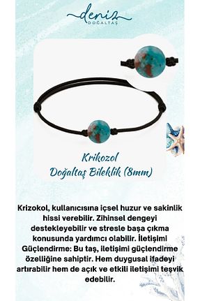 دستبند جواهر رنگی زنانه سنگ طبیعی Deniz Doğal Taş - کد 360387085