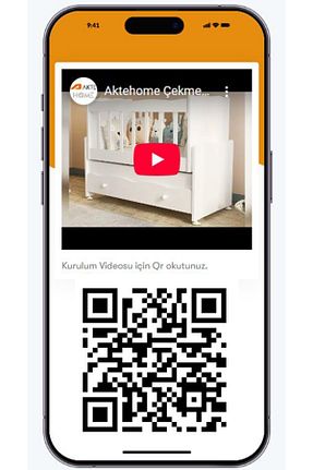 گهواره سفید چوب Aktehome - کد 88805447