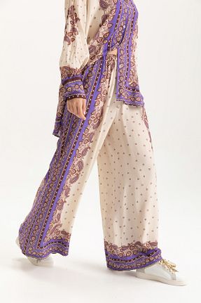 شلوار سفید زنانه ویسکون Glocal - کد 917802825