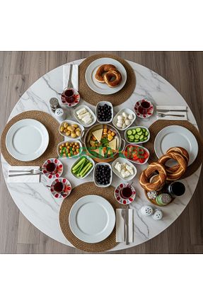 میز آشپزخانه سفید Suntalam Alesta Life - کد 743386748