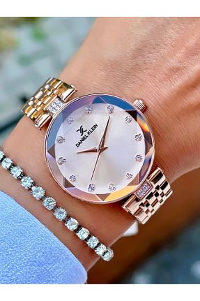 ساعت مچی زرد زنانه 31-35 میلی متر Daniel Klein - کد 759040419