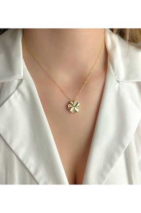 گردنبند نقره زرد زنانه 925 عیار Şimal Silver - کد 954356748