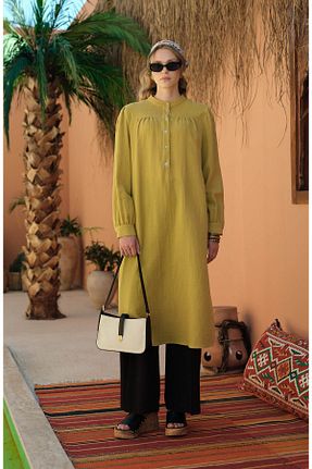 تونیک سبز زنانه بافتنی Fatma Atasoy - کد 855520288