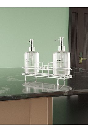 جا صابونی سفید فلزی SUNTEL BANYO VE MUTFAK AKSESUARLARI - کد 837672884