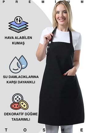 دستکش و پیشبندآشپزخانه مشکی TOSHE - کد 372562996