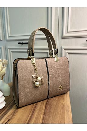 کیف دوشی قهوه ای زنانه چرم مصنوعی TAKYAKA - کد 860435807