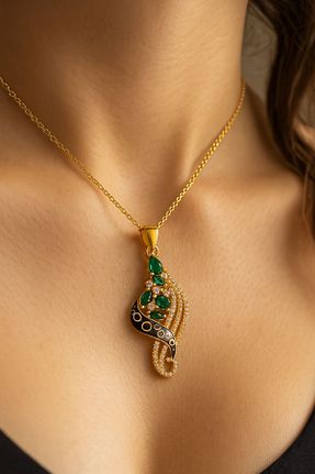 گردنبند نقره زرد زنانه 925 عیار SOFT - کد 953476125