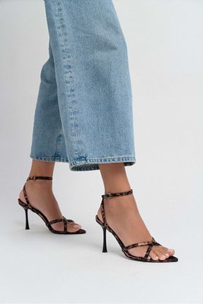 کفش پاشنه بلند کلاسیک رنگی زنانه ساتن NİŞANTAŞI SHOES - کد 954291198