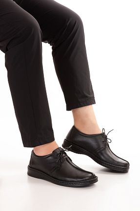 کفش کژوال مشکی مردانه چرم خالص Gondol - کد 921678110
