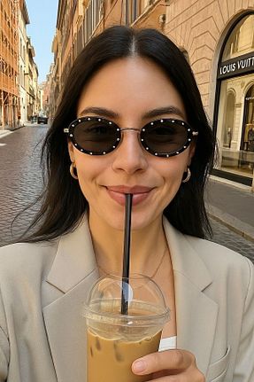 عینک آفتابی مشکی زنانه 50 REN EYEWEAR - کد 800233312
