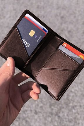 کیف پول قهوه ای زنانه ابعاد کوچک luvo - کد 929651473
