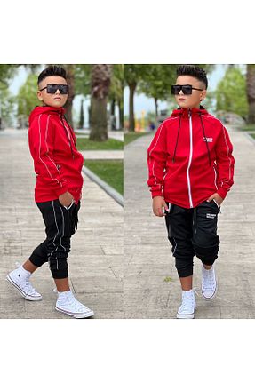 ست گرمکن مشکی بچه گانه پاچه کش دار Pina Kids - کد 937441939