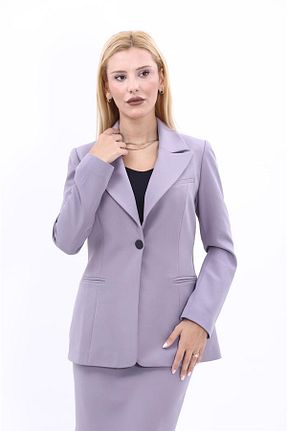 کت بلیزر طوسی زنانه پارچه ÖNDER ÖZSOY - کد 857011116