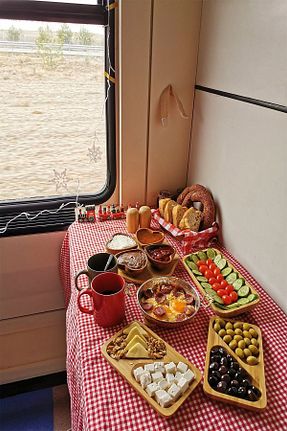 رومیزی قرمز پنبه ای EvRossa - کد 125992003