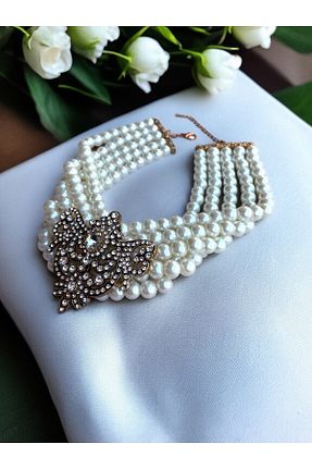 گردنبند مروارید سفید FAYRA ACCESSORIES - کد 822613547