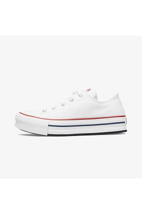 کفش اسنیکر سفید بچه گانه بند دار Converse - کد 843238006