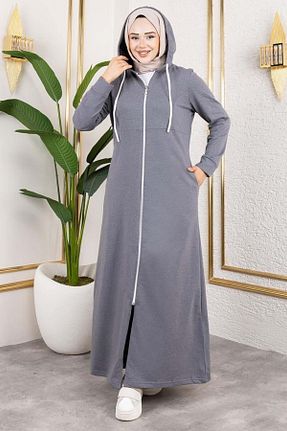 کلاه و ابایا طوسی زنانه بافت Genel Markalar - کد 953880866