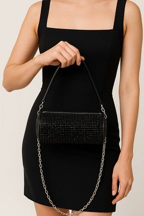 کیف مجلسی مشکی زنانه جیر vaavbag - کد 953989249