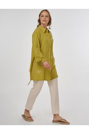 تونیک حجاب قهوه ای بافتنی Kayra - کد 954071947